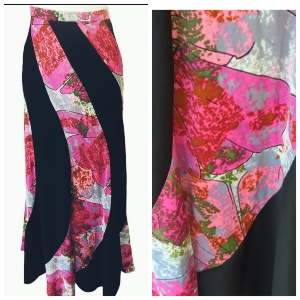 True Vintage Psychedelic Maxi Skirt XS